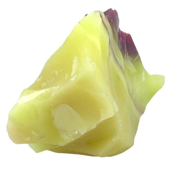 Burmese Pink Art Glass Cullet Uranium Glowing Layered Slag Glass‎ #4GX262 - Picture 8 of 13